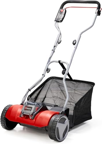 Einhell Akku-Rasenmäher GE-HM 18/38 Li - Solo Power X-Change (Li-ion, 18V, kugelgelagerte Mähspindel mit 5 präzisionsgeschliffenen Stahlmessern, ohne Akku und Ladegerät) im Sale